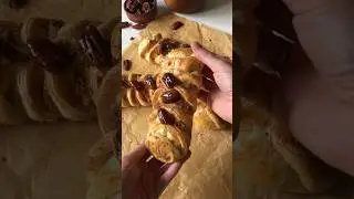 Слойка с миндальным кремом #рецепты #recipe
