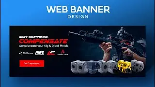 Shooting web banner design (adobe photoshop)