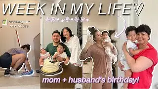 VLOG: CLEANING OUR NEW HOUSE, MOM + HUSBAND'S BIRTHDAY