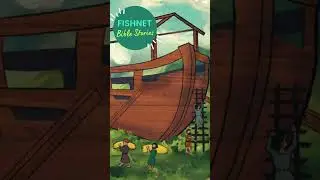 Build the Ark Short #biblestories #kidsvideo #genesis #noah #thegreatflood #fishnetbiblestories