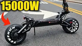 This is DANGEROUS the World's WILDEST E-scooter TEVERUN FIGHTER SUPREME 7260R UNBOXING!