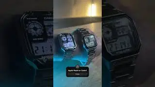 Old school or hi-tech? 🤔 #casio #applewatch #smartwatch