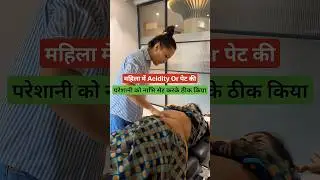 Female navel displacement | gas and acidity treatment 
