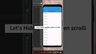 Let's hide AppBar when scrolling | Hide AppBar when scrolling in flutter | BalochCodes