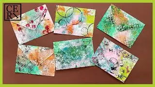 Painted Arty Envelopes with No Equipment