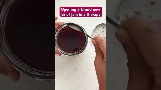 #ASMR video . Opening a new jar of jam.#asmrfood