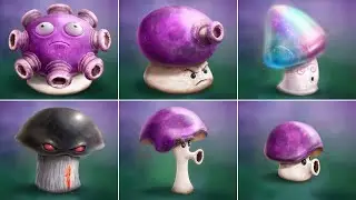 100% All SHROOM Plants Real Life vs All Zombies - Plants vs Zombies Mod Real Life