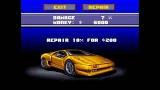 Lamburgihni Challenge (SNES) Gameplay
