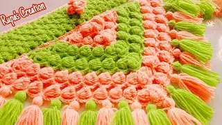 wow 😲 beautiful latest crochet toran design, gate parda jhalar woolen toran #2025 #crochet #handmade
