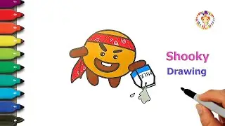 How to draw Shooky 🤎🍪 Shooky drawing easy step by step | BT21