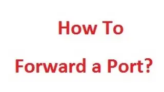 How to forward a port?