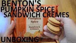 Unboxing Benton's Pumpkin Spice Sandwich Cremes Cookies