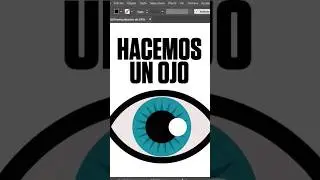 dibujamos un ojo a #adobeillustrator #adobeillustratortutorial #diseñografico #shorts