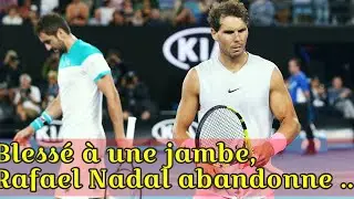 Blessé à une jambe, Rafael Nadal abandonne en quarts de finale à Melbourne