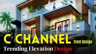 Trending C Channel Front Elevation Design | C Channel In Front Elevation Design  @civilsitevisit