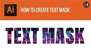 Adobe illustrator | How to create text mask | Graphix Edumentor #viral
