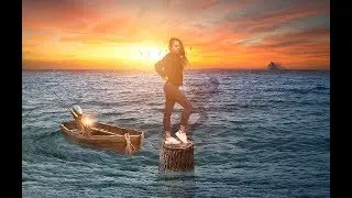 Photoshop Photo Manipulation Tutorial - Girl On The Sea Photoshop CC