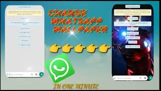 How to change Whatsapp background || In one minute || Easy trick || 👌👌👌By G.K.tech ||