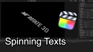 Make Basic Spinning Text in FCPX | Final Cut Pro X Tutorial