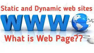 what is web page || web site || static and dynamic web site  || hindi / urdu