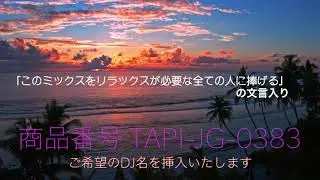 【商品番号：TAPI-JG-0383】ご希望のDJネームを挿入してジングルを作成
