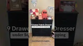 9 Drawer Fabric Dresser on SALE👻 #dressers #bedroomfurniture #affordablefurniture #budgetfurniture