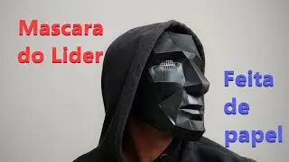 how to make a paper mask of the leader, Lee Byung-hun (the front man), ROUND 6, SIX ,SQUID GAME