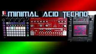 Minimal Acid Techno jam 140BPM | BEHRINGER TD-3, novation CIRCUIT,  KORG KAOSS PAD