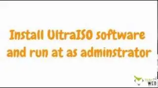 How to make a bootable pendrive with ultraiso