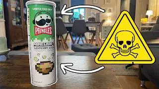 These Pringles almost KILLED ME!!! | Minecraft Suspicious Stew Pringles Review