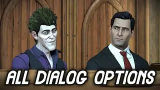 All John Doe (Joker) dialogue options / choices - EPISODE 1 - Telltale's Batman The Enemy Within