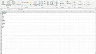 Create a Table in Excel