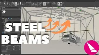 ReluxDesktop : How to create STEEL BEAMS ? (Airport Hangar)