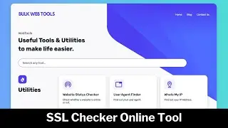 Free SSL Checker Tool - Check SSL Certificate | Online Web Tool | bulkwebtools.io