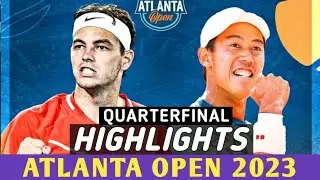 Kei Nishikori 錦織圭 vs Taylor Fritz Quarterfinal Highlights - Atlanta open 2023