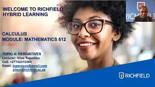 Lecture 4 part 2: Differentiation