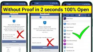 Please confirm your identity facebook problem solved 2021 || without id proof facebook account open