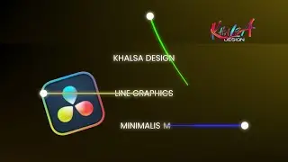 Minimal Line Motion Graphics Text Animation in Davinci Resolve | Davinci Resolve Tutorial | 30