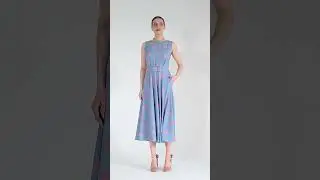 Платье в горох LO голубое Артикул: 0324101216