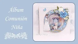 ÁLBUM COMUNIÓN NIÑA #popup @Lemoncraftpapers