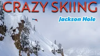 Jackson Hole Skiing 90 foot Front Flip, Huge cliffs, Powder & Straightlines! | Owen Leeper
