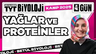 4) Yağlar ve Proteinler | 2025 TYT Biyoloji Kampı 4. Video