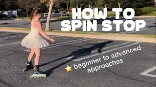Spin Stop Tutorial 💞 become a stopping master on Rollerblades!