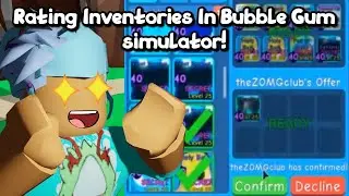 roblox Bgs rating fans inventories😱and bossmanplays*Mythic Pyramidium*🤩(bubble gum simulator)