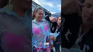 Putting a cigarette on her shirt-Julien Magic 