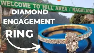Oval shape lab grown diamond engagement ring rs 60,000 #nagaland