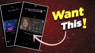 How to make This Trending Music Card Edit... 🤯
