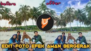 TUTORIAL EDIT FOTO DENGAN EFEK AWAN BERGERAK | PIXALOOP