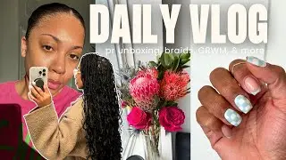 vlog | pr unboxing, braids, grwm for church, etc | Faceovermatter