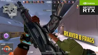 VALORANT : RTX 3060 12 GB + Ryzen 5700X : LOW MSAA 4X 4X : REAVER 8 FRAGS